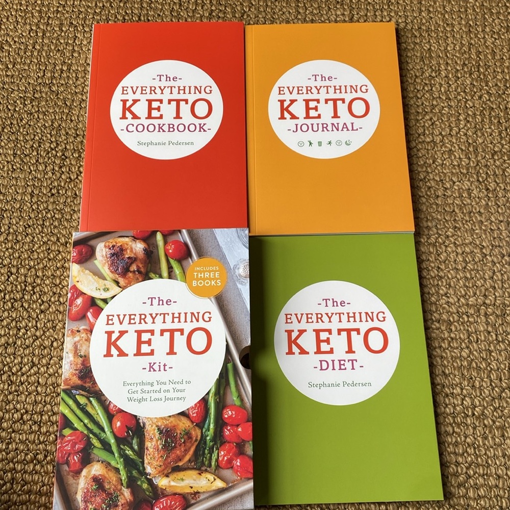 The Everything Keto Kit: cookbook, journal and diet-3 books NEW